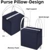 imageDGAZ Purse Pillow Shaper InsertLuxury Handbag Tote Shapers Memory Foam Fits picotin1822Bags Konjac purplePC18Blue nuit