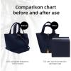imageDGAZ Purse Pillow Shaper InsertLuxury Handbag Tote Shapers Memory Foam Fits picotin1822Bags Konjac purplePC18Blue nuit