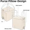 imageDGAZ Purse Pillow Shaper InsertLuxury Handbag Tote Shapers Memory Foam Fits picotin1822Bags Konjac purplePC18Craie