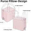 imageDGAZ Purse Pillow Shaper InsertLuxury Handbag Tote Shapers Memory Foam Fits picotin1822Bags Konjac purplePC18Pink