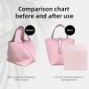 imageDGAZ Purse Pillow Shaper InsertLuxury Handbag Tote Shapers Memory Foam Fits picotin1822Bags Konjac purplePC18Pink