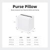 imageDGAZ Purse Pillow Shaper InsertLuxury Handbag Tote Shapers Memory Foam Fits picotin1822Bags Konjac purplePC18White