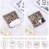imageDGAZ Sanitary Napkin Storage Bag Period Bag for Teen Aged Girls Portable Period Bag for Panty LinersMenstrual CupSmall TamponsMini Makeup Bag for PurseLeopard A