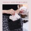 imageDGAZ Sanitary Napkin Storage Bag Period Bag for Teen Aged Girls Portable Period Bag for Panty LinersMenstrual CupSmall TamponsMini Makeup Bag for PurseFrench Tulips