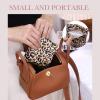 imageDGAZ Sanitary Napkin Storage Bag Period Bag for Teen Aged Girls Portable Period Bag for Panty LinersMenstrual CupSmall TamponsMini Makeup Bag for PurseLeopard A