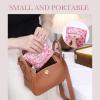 imageDGAZ Sanitary Napkin Storage Bag Period Bag for Teen Aged Girls Portable Period Bag for Panty LinersMenstrual CupSmall TamponsMini Makeup Bag for PurseDream Mushroom