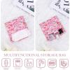 imageDGAZ Sanitary Napkin Storage Bag Period Bag for Teen Aged Girls Portable Period Bag for Panty LinersMenstrual CupSmall TamponsMini Makeup Bag for PurseDream Mushroom