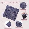 imageDGAZ Sanitary Napkin Storage Bag Period Bag for Teen Aged Girls Portable Period Bag for Panty LinersMenstrual CupSmall TamponsMini Makeup Bag for PurseBlue Paisley