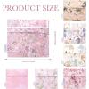 imageDGAZ Sanitary Napkin Storage Bag Period Bag for Teen Aged Girls Portable Period Bag for Panty LinersMenstrual CupSmall TamponsMini Makeup Bag for PursePeach Blossoms