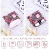imageDGAZ Sanitary Napkin Storage Bag Period Bag for Teen Aged Girls Portable Period Bag for Panty LinersMenstrual CupSmall TamponsMini Makeup Bag for PurseBlooming Tulips