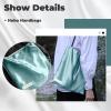 imageDGAZ Silk Designer Bags for Women Luxury Tote Bag with Zipper Large Shoulder Hobo BagsBlue Zephyr