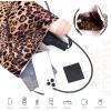 imageDGAZ Silk Designer Bags for Women Luxury Tote Bag with Zipper Large Shoulder Hobo BagsLeopard 1