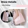 imageDGAZ Silk Designer Hobo Bags for Women Luxury Tote Bag with Zipper Large Shoulder Hobo BagsPink