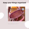 imageDGAZ Silk Purse Organizer Insert Fits Bolide 1923mini25273135Silky Smooth Bag OrganizerLuxury Handbag ampamp Tote ShaperBlackBolide25Pink