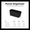 imageDGAZ Silk Purse Organizer Insert Fits GYARD Saigon BagsSilky Smooth Bag OrganizerLuxury Handbag ampamp Tote ShaperBambouSmallBlack