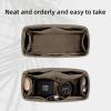 imageDGAZ Silk Purse Organizer Insert Fits Halzan mini202531Silky Smooth Bag OrganizerLuxury Handbag ampamp Tote ShaperCraieHalzan mini20Etoupe grey
