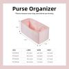 imageDGAZ Silk Purse Organizer Insert Fits Hermes Herbag 313950 Bags Luxury Handbag ampamp Tote Organiser Simplicity bag insertCraieH39Pink