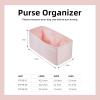 imageDGAZ Silk Purse Organizer Insert Fits Hermes Herbag 313950 Bags Luxury Handbag ampamp Tote Organiser Simplicity bag insertCraieH39Pink