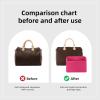 imageDGAZ Silk Purse Organizer Insert Fits LV Speedy 162025303545 bagsSilky Smooth Bag OrganizerLuxury Handbag ampamp Tote ShaperGoldSP20Rose pourpre