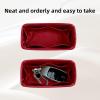 imageDGAZ Silk Purse Organizer Insert Fits LV Speedy 162025303545 bagsSilky Smooth Bag OrganizerLuxury Handbag ampamp Tote ShaperGoldSP20Wine Red