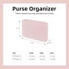 imageDGAZ Silk Purse Organizer Insert Fits Roulis 1823 BagSilky Smooth Bag OrganizerLuxury Handbag ampamp Tote ShaperBlackRoulis18Pink
