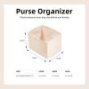imageDGAZ Silk Purse Organizer Insert For Hermes Cargo Picotin 18 bagSilky Smooth Bag OrganizerLuxury Handbag ampamp Tote ShaperBlackCP18Craie