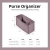 imageDGAZ Silk Purse Organizer Insert For Hermes Kelly Ado PMGM bagSilky Smooth Bag OrganizerLuxury Handbag ampamp Tote ShaperCraiePMKonjac purple