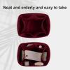 imageDGAZ Silk Purse Organizer Insert For LV Backup Backpack BagsSilky Smooth Bag OrganizerLuxury Handbag ampamp Tote ShaperBlackFuchsia