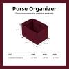 imageDGAZ Silk Purse Organizer Insert For LV Backup Backpack BagsSilky Smooth Bag OrganizerLuxury Handbag ampamp Tote ShaperBlackFuchsia