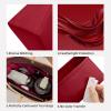 imageDGAZ Silk Purse Organizer Insert For LV Carryall PMMM bagSilky Smooth Bag OrganizerLuxury Handbag ampamp Tote ShaperFuchsiaMMWine Red