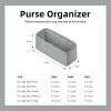 imageDGAZ Silk Purse Organizer Insert For LadyDior MicroMiniSML bagsSilky Smooth Bag OrganizerLuxury Handbag ampamp Tote ShaperCraieSPearl gray