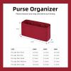 imageDGAZ Silk Purse Organizer Insert For LadyDior MicroMiniSML bagsSilky Smooth Bag OrganizerLuxury Handbag ampamp Tote ShaperCraieSWine Red
