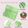 imageDGAZ Silk Sanitary Napkin Storage Bag Period Bag for Teen Aged Girls Portable Period Bag for Panty LinersMenstrual CupSmall TamponsMini Makeup Bag for PursePeral GreyVert Criquet