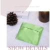 imageDGAZ Silk Sanitary Napkin Storage Bag Period Bag for Teen Aged Girls Portable Period Bag for Panty LinersMenstrual CupSmall TamponsMini Makeup Bag for PursePeral GreyVert Criquet