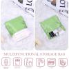 imageDGAZ Silk Sanitary Napkin Storage Bag Period Bag for Teen Aged Girls Portable Period Bag for Panty LinersMenstrual CupSmall TamponsMini Makeup Bag for PursePeral GreyVert Criquet