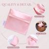imageDGAZ Silk Sanitary Napkin Storage Bag Period Bag for Teen Aged Girls Portable Period Bag for Panty LinersMenstrual CupSmall TamponsMini Makeup Bag for PursePeral GreyBubblegum