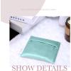 imageDGAZ Silk Sanitary Napkin Storage Bag Period Bag for Teen Aged Girls Portable Period Bag for Panty LinersMenstrual CupSmall TamponsMini Makeup Bag for PursePeral GreyBlue Zephyr