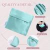 imageDGAZ Silk Sanitary Napkin Storage Bag Period Bag for Teen Aged Girls Portable Period Bag for Panty LinersMenstrual CupSmall TamponsMini Makeup Bag for PursePeral GreyBlue Zephyr