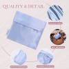 imageDGAZ Silk Sanitary Napkin Storage Bag Period Bag for Teen Aged Girls Portable Period Bag for Panty LinersMenstrual CupSmall TamponsMini Makeup Bag for PursePeral GreyCeleste