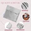 imageDGAZ Silk Sanitary Napkin Storage Bag Period Bag for Teen Aged Girls Portable Period Bag for Panty LinersMenstrual CupSmall TamponsMini Makeup Bag for PursePeral GreyPeral Grey
