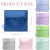 imageDGAZ Silk Sanitary Napkin Storage Bag Period Bag for Teen Aged Girls Portable Period Bag for Panty LinersMenstrual CupSmall TamponsMini Makeup Bag for PursePeral GreyBlue Jean