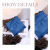 imageDGAZ Silk Sanitary Napkin Storage Bag Period Bag for Teen Aged Girls Portable Period Bag for Panty LinersMenstrual CupSmall TamponsMini Makeup Bag for PursePeral GreyBlue Jean