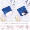 imageDGAZ Silk Sanitary Napkin Storage Bag Period Bag for Teen Aged Girls Portable Period Bag for Panty LinersMenstrual CupSmall TamponsMini Makeup Bag for PursePeral GreyBlue Jean