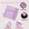 imageDGAZ Silk Sanitary Napkin Storage Bag Period Bag for Teen Aged Girls Portable Period Bag for Panty LinersMenstrual CupSmall TamponsMini Makeup Bag for PursePeral GreyLavender