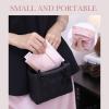 imageDGAZ Silk Sanitary Napkin Storage Bag Period Bag for Teen Aged Girls Portable Period Bag for Panty LinersMenstrual CupSmall TamponsMini Makeup Bag for PursePeral GreyPink