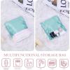 imageDGAZ Silk Sanitary Napkin Storage Bag Period Bag for Teen Aged Girls Portable Period Bag for Panty LinersMenstrual CupSmall TamponsMini Makeup Bag for PursePeral GreyBlue Zephyr