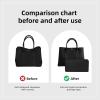 imageDGAZ Silky Purse Organizer Insert Luxury Handbag ampamp Tote Organizer Simplicity bag organizer Fits Garden Party 3036BagsKonjac PurpleGP30Black