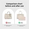 imageDGAZ Silky Purse Organizer Insert Luxury Handbag ampamp Tote Organizer Simplicity bag organizer Fits Garden Party 3036BagsKonjac PurpleGP30Craie