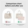 imageDGAZ Silky Purse Organizer Insert Luxury Handbag ampamp Tote Organizer Simplicity bag organizer Fits Garden Party 3036BagsKonjac PurpleGP30Craie