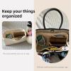 imageDGAZ Silky Purse Organizer Insert Luxury Handbag ampamp Tote Organizer Simplicity bag organizer Fits Garden Party 3036BagsKonjac PurpleGP30Craie